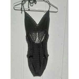 Naked Wardrobe Crochet Bodysuit